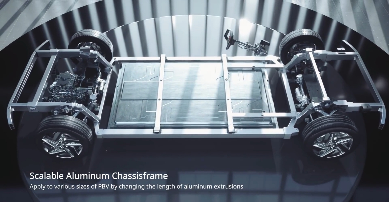 알루미늄을 적용한 e-CCPM의 섀시 프레임