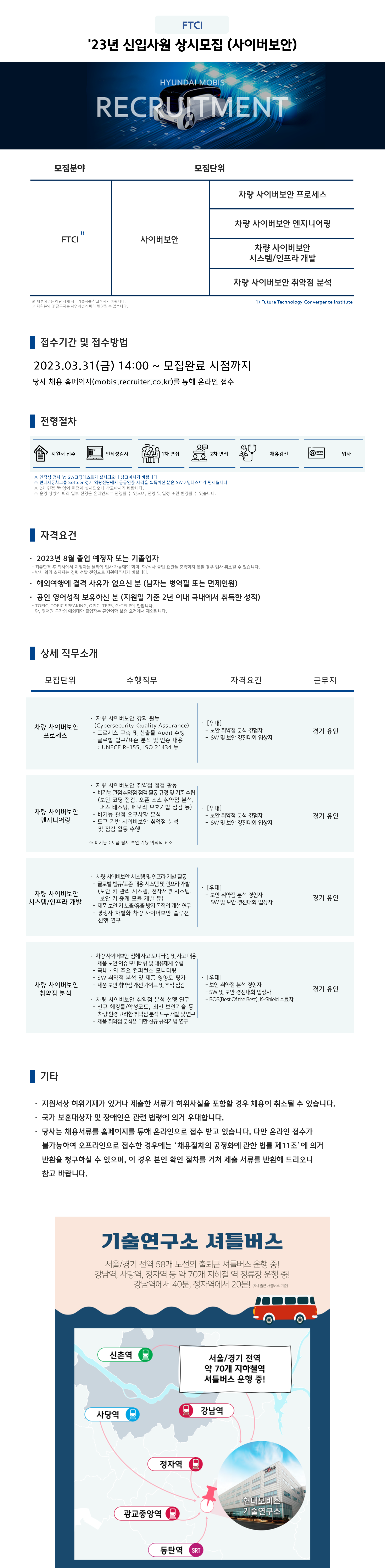 현대모비스_FTCI_23년_신입_상시채용_사이버보안